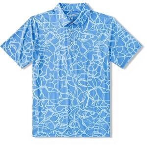 Chubbies Well Whatever Nevermind Pool Graphic Performance Polo Size XL Beach